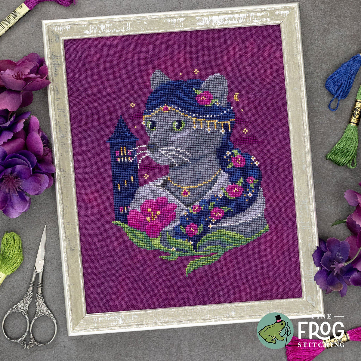 Fine Frog Stitching - Purrsinette - Counted Cross Stitch