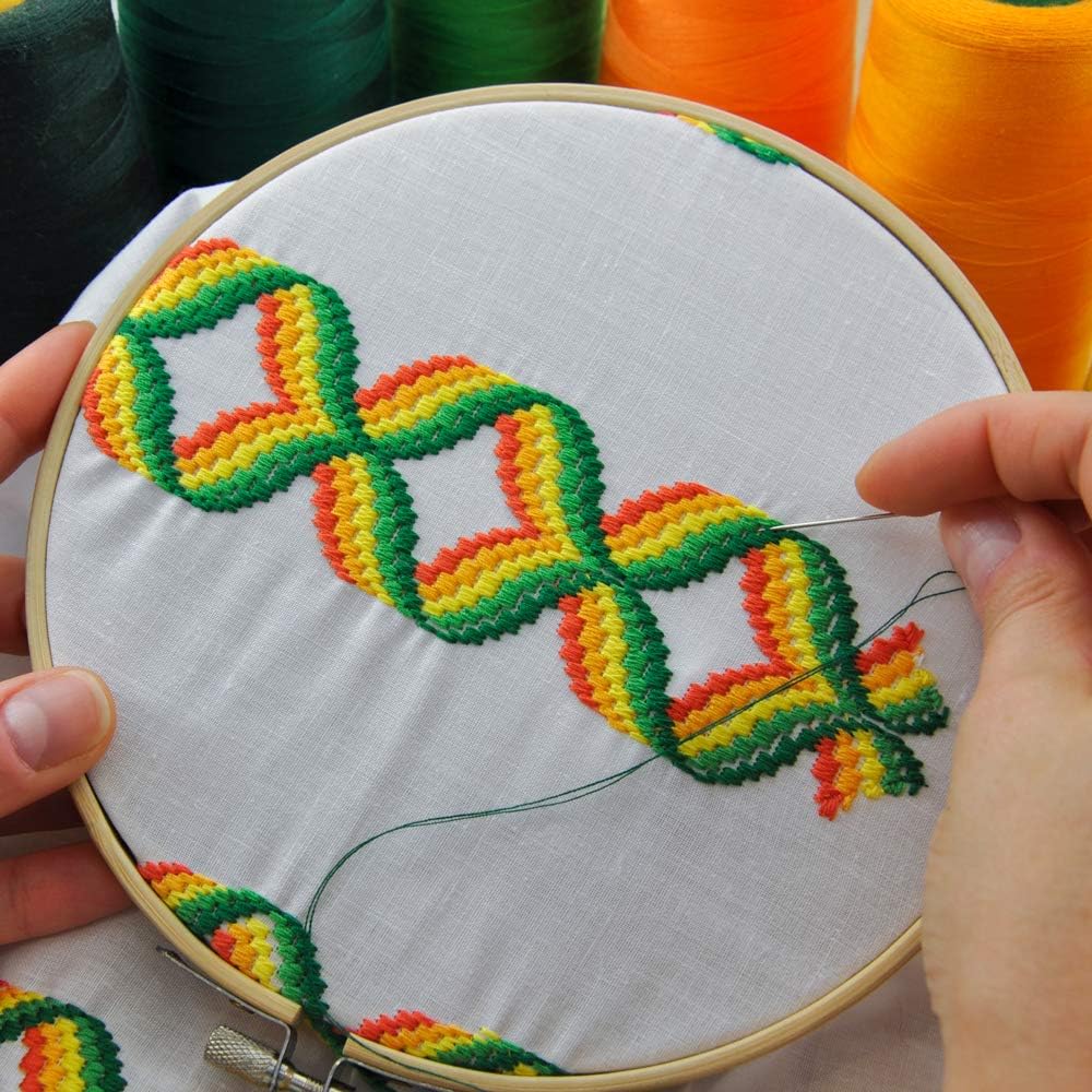 Pllieay - Bamboo Wood Embroidery Hoops - 9" hoop