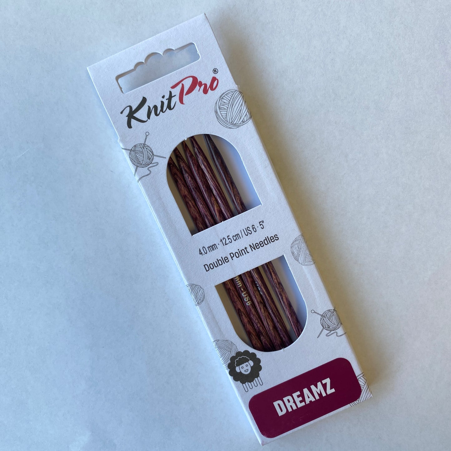 Knit Pro US 6 Dreamz 6"Double Pointed Needles