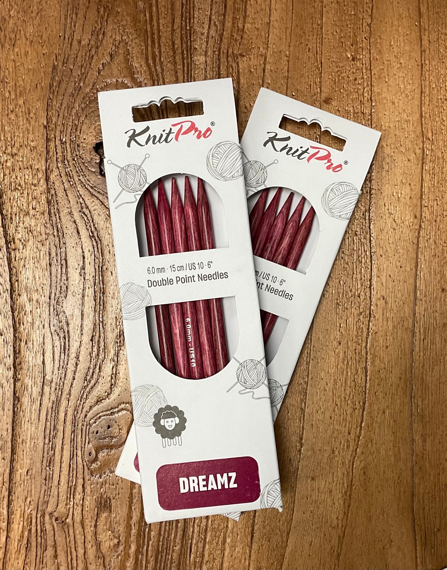 Knit Pro Dreamz - Double Pointed Needles - 6” - US 10 (6mm)