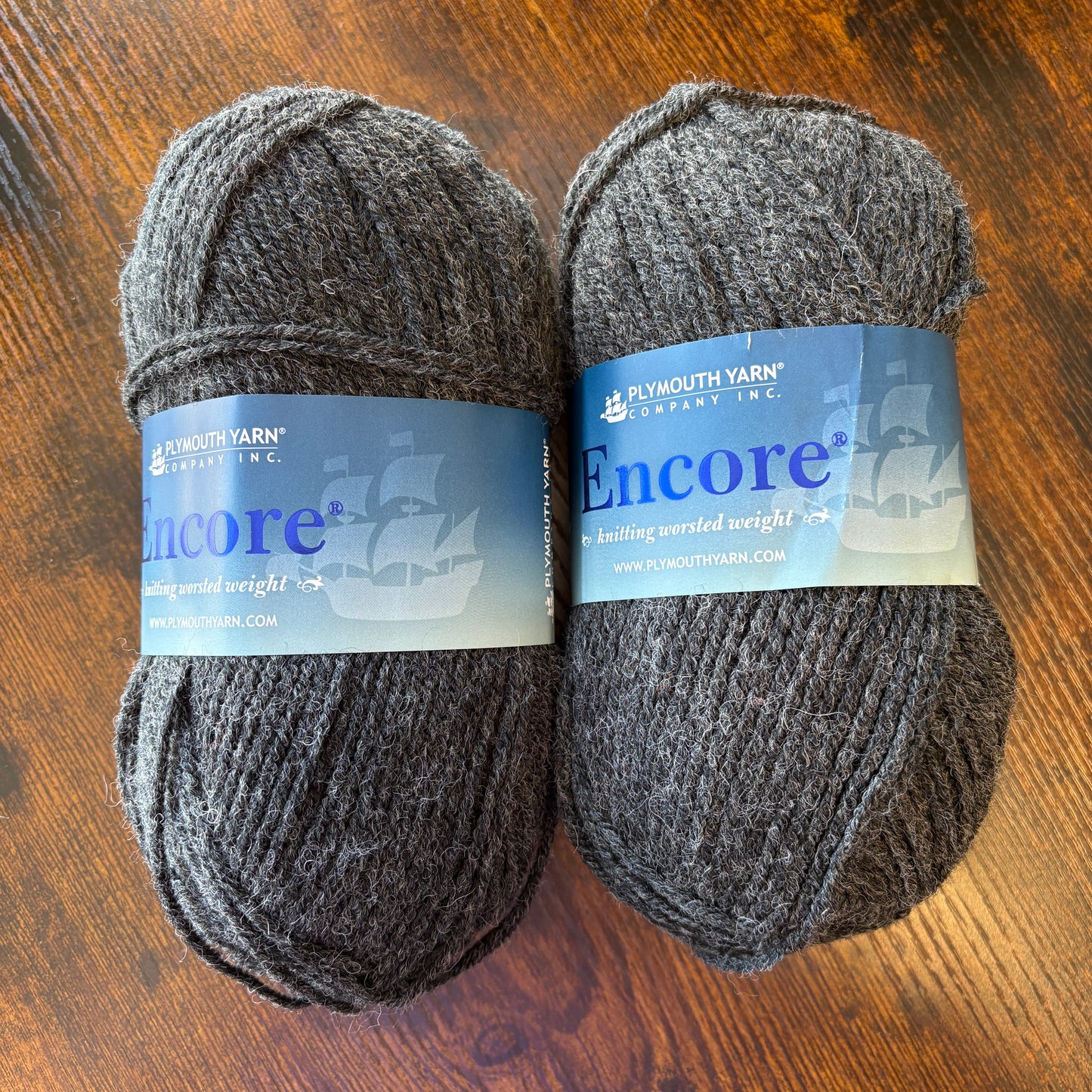 Plymouth Yarns - Encore - 75% Acrylic/25% Wool -Nightgrey Heather - 520