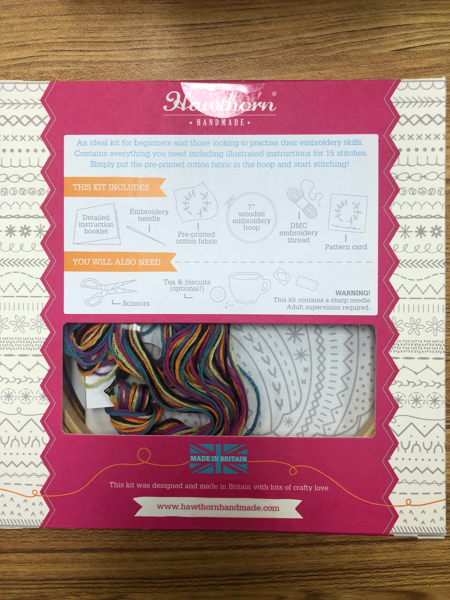 Hawthorn Handmade Embroidery Kit - Sheep