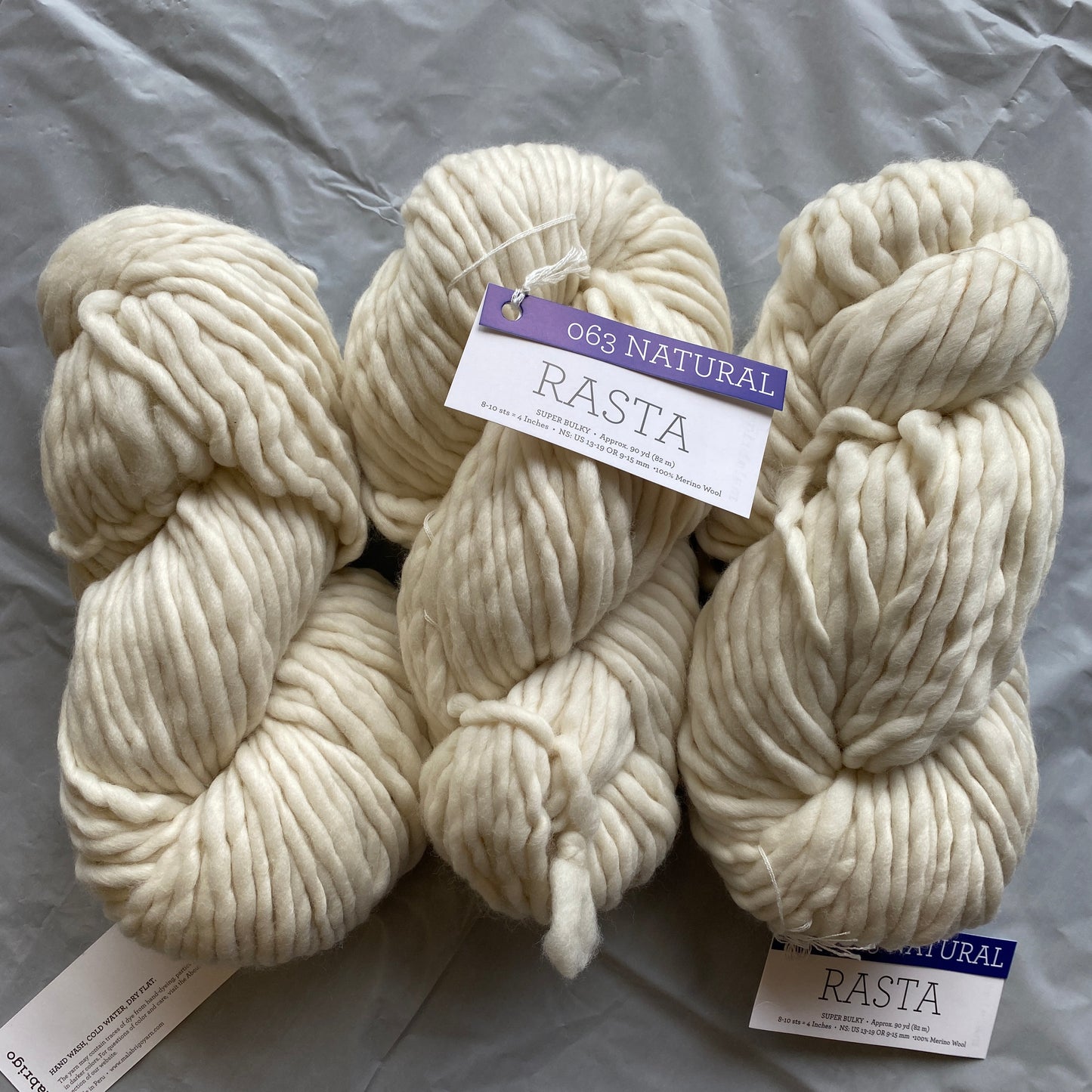 Malabrigo - Rasta - Natural / 063 - Merino Wool - Super Bulky