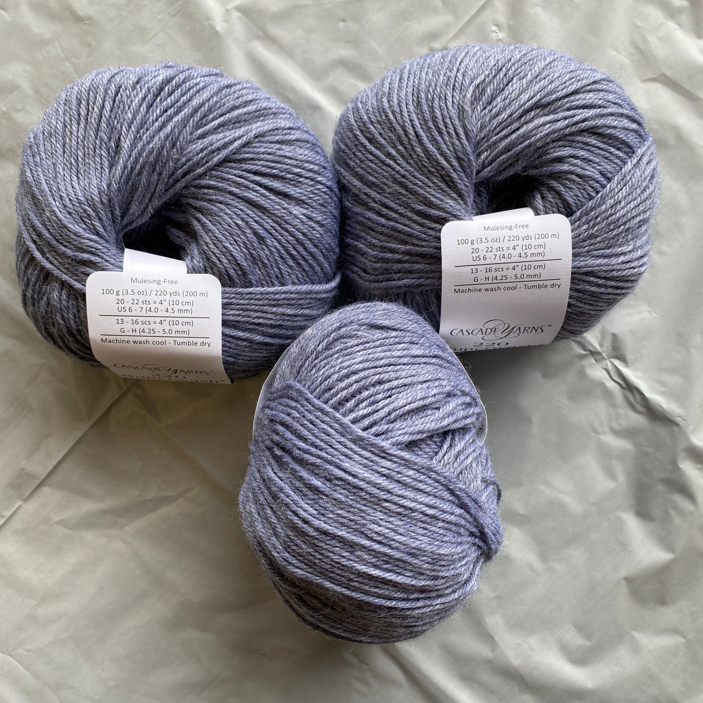 Cascade 220 Superwash - Storm Cloud Heather - 372