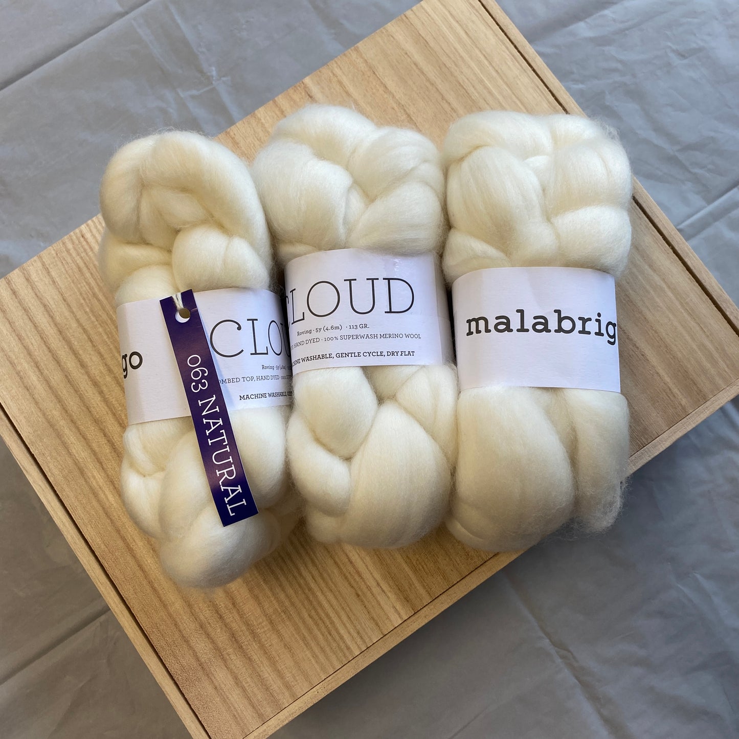 Malabrigo - Cloud -Superwash Merino Wool - roving - Eternidad - 218