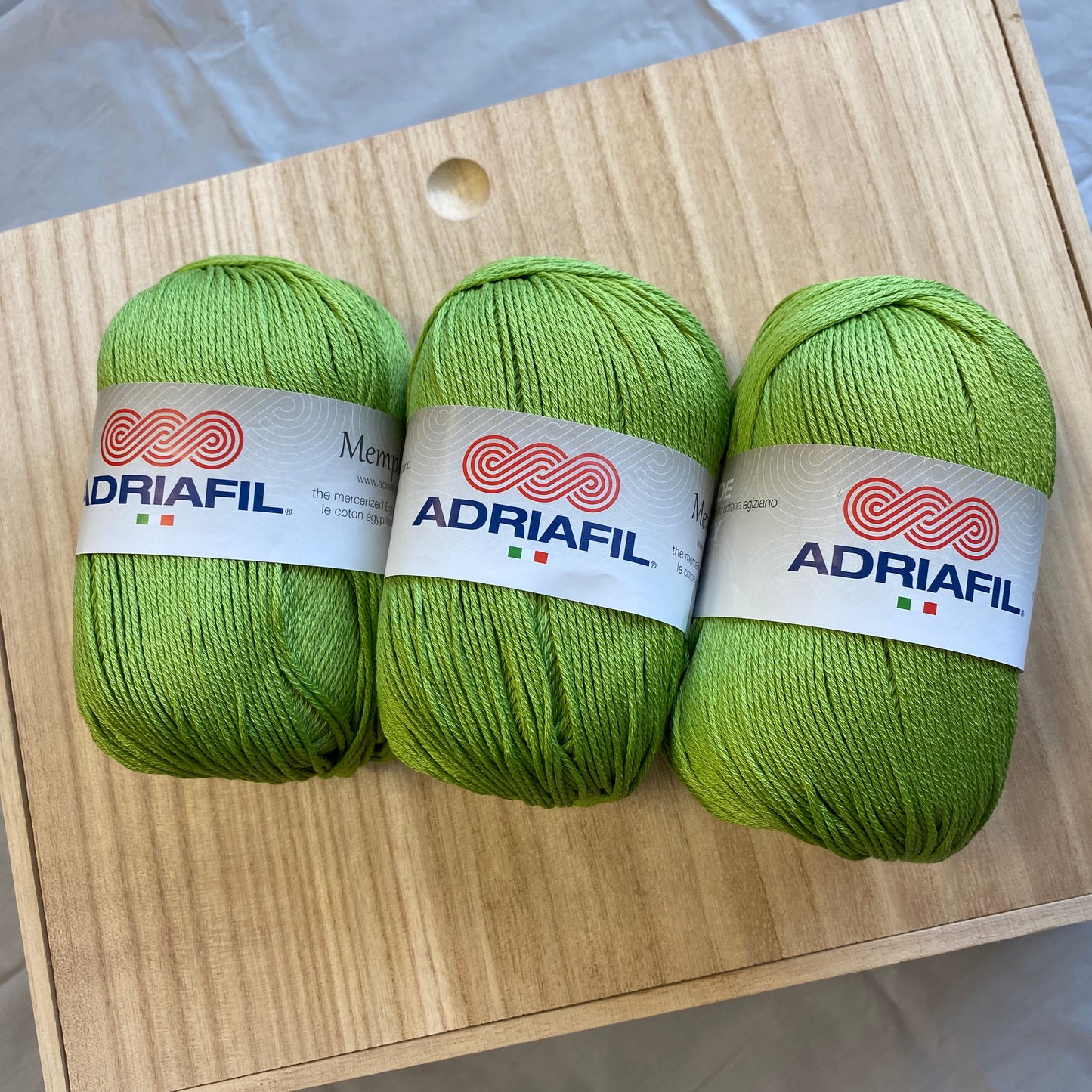 Adriafil Memphis 100% Mercerized Egyptian Cotton- Lightgreen - 64