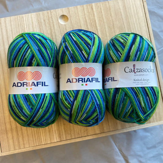 Adriafil Calzasocks 75% Superwash Virgin Wool 25% Polyamide - Pink Multicolored - 165