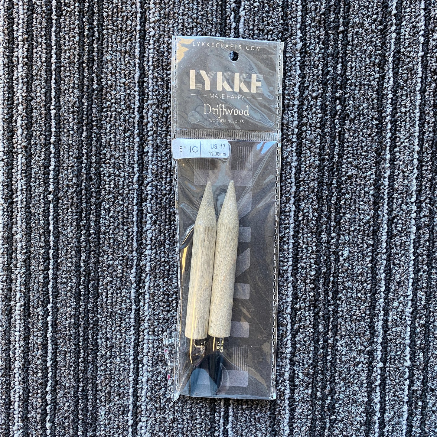 Lykke Driftwood 5" Interchangeable Wooden Needles - US 17 (12.00 mm)