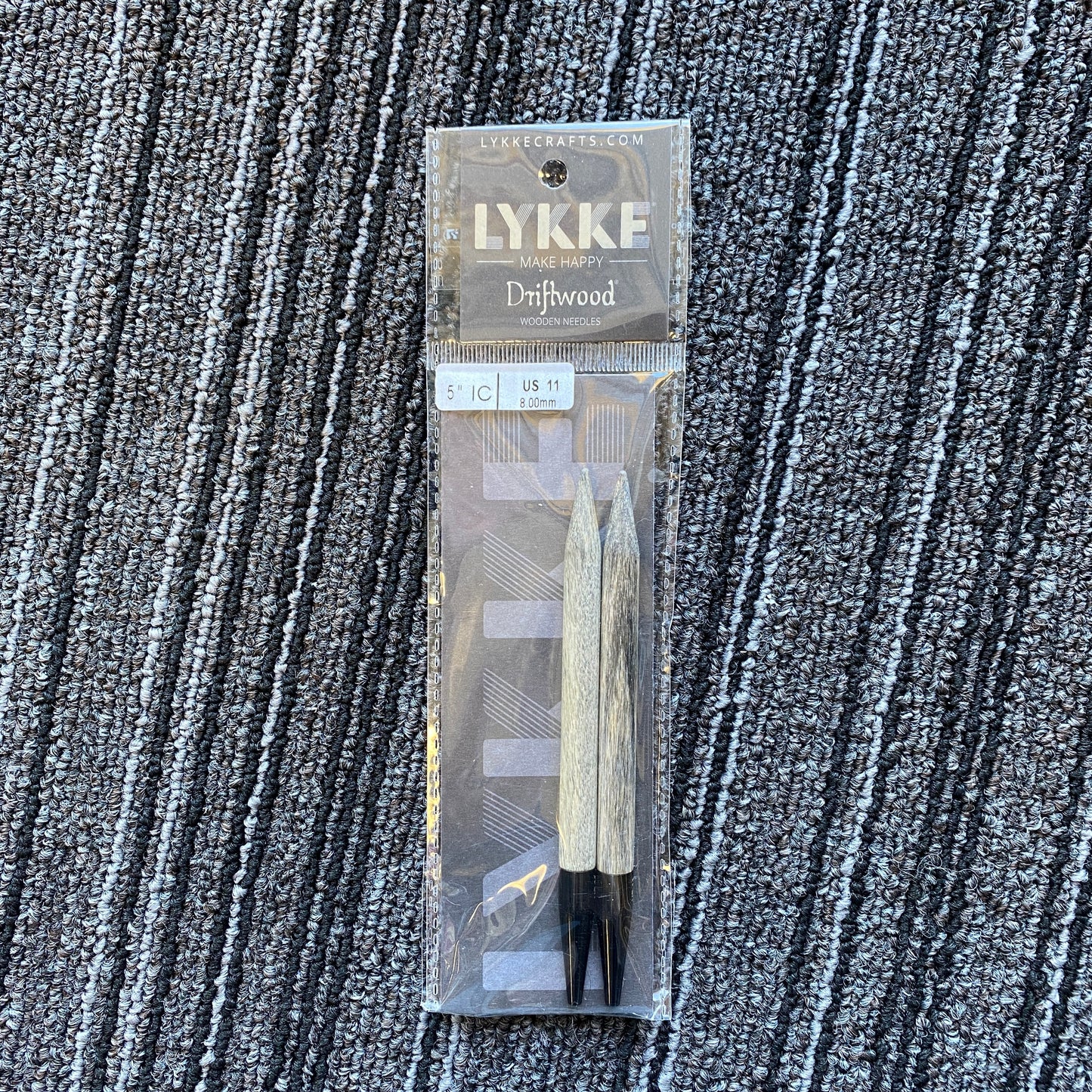 Lykke Driftwood 5" Interchangeable Wooden Needles - US 11 (8.00 mm)