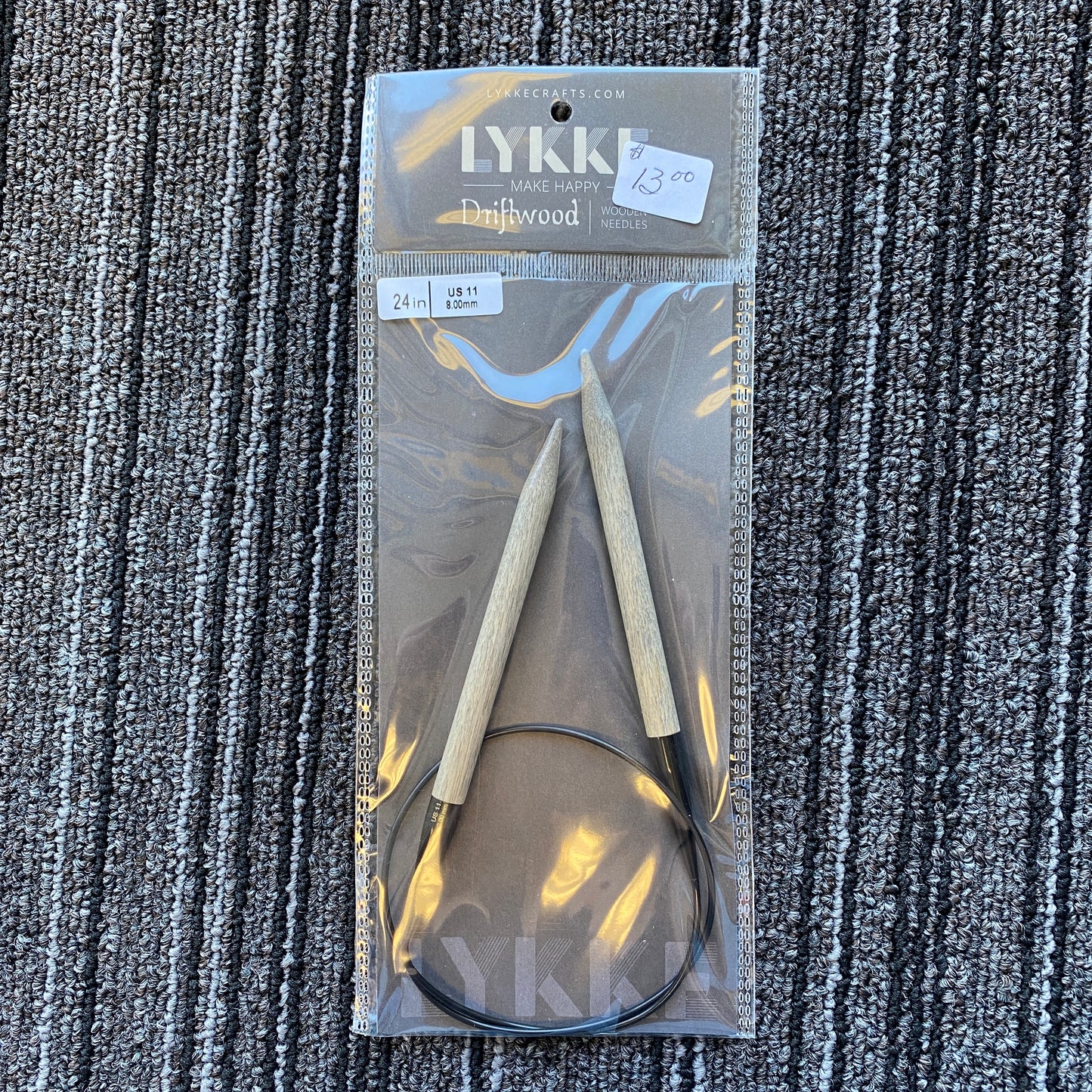 LYKKE Driftwood 24 Inch Circular Wooden Needle - US 11 (8.00 mm)