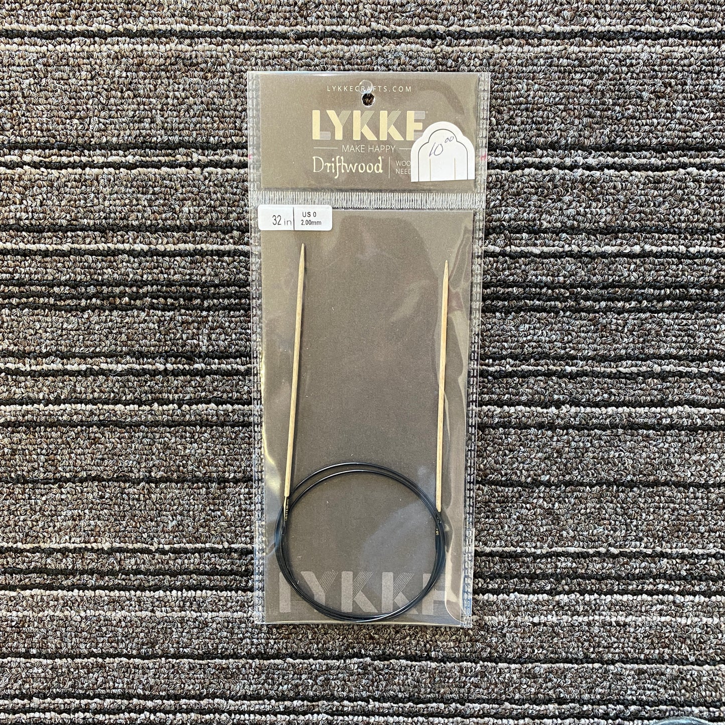 LYKKE Driftwood 32 Inch Circular Wooden Needle - US 0 (2.00 mm)