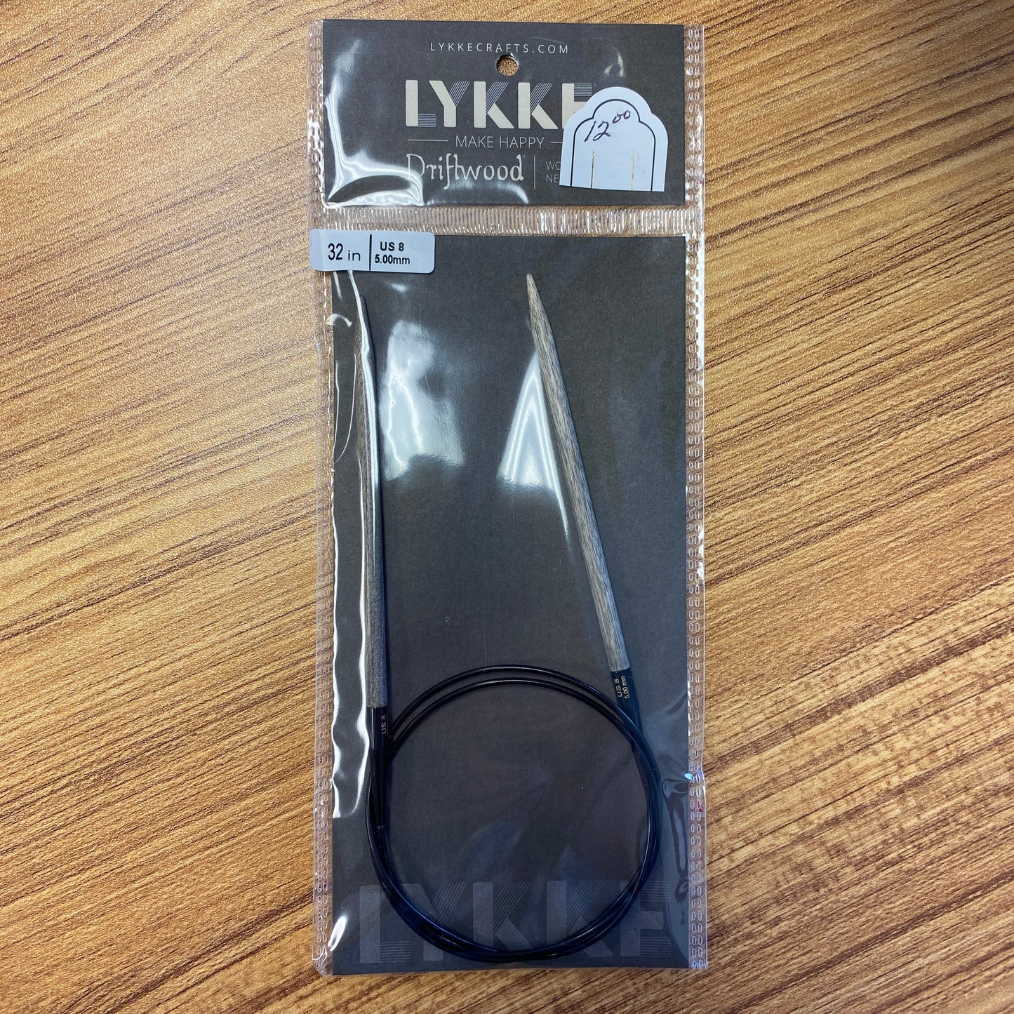LYKKE Driftwood 32 Inch Circular Wooden Needle - US 8 (5.00 mm)