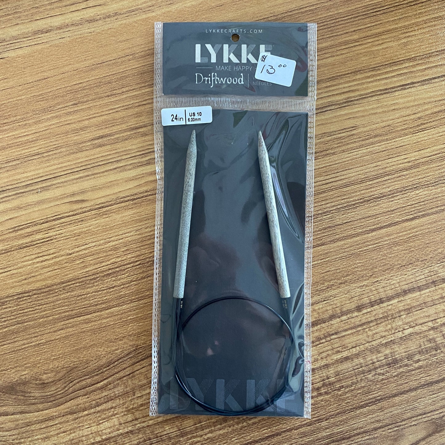 LYKKE Driftwood 24 Inch Circular Wooden Needle - US 10 (6.00 mm)