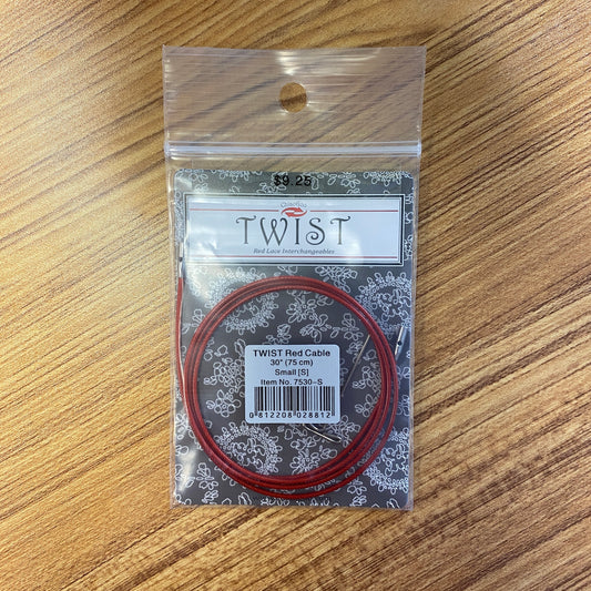 ChiaoGoo Twist Red Cable Mini Lace Interchangeable Cord 30" (75cm)