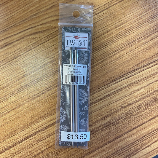 ChiaoGoo Twist 5" Interchangeable US 9 (5.5mm) Needles