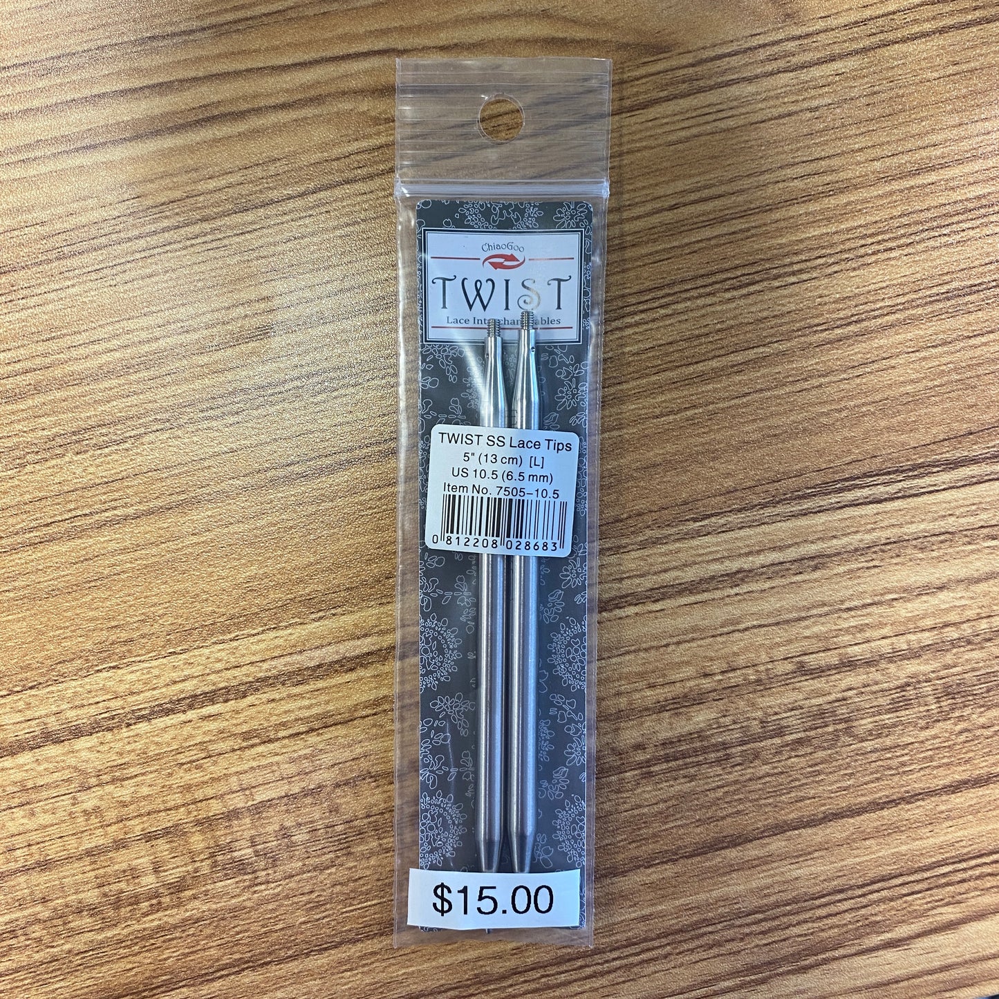 ChiaoGoo Twist 5" Interchangeable US 10.5 (6.5mm) Needles