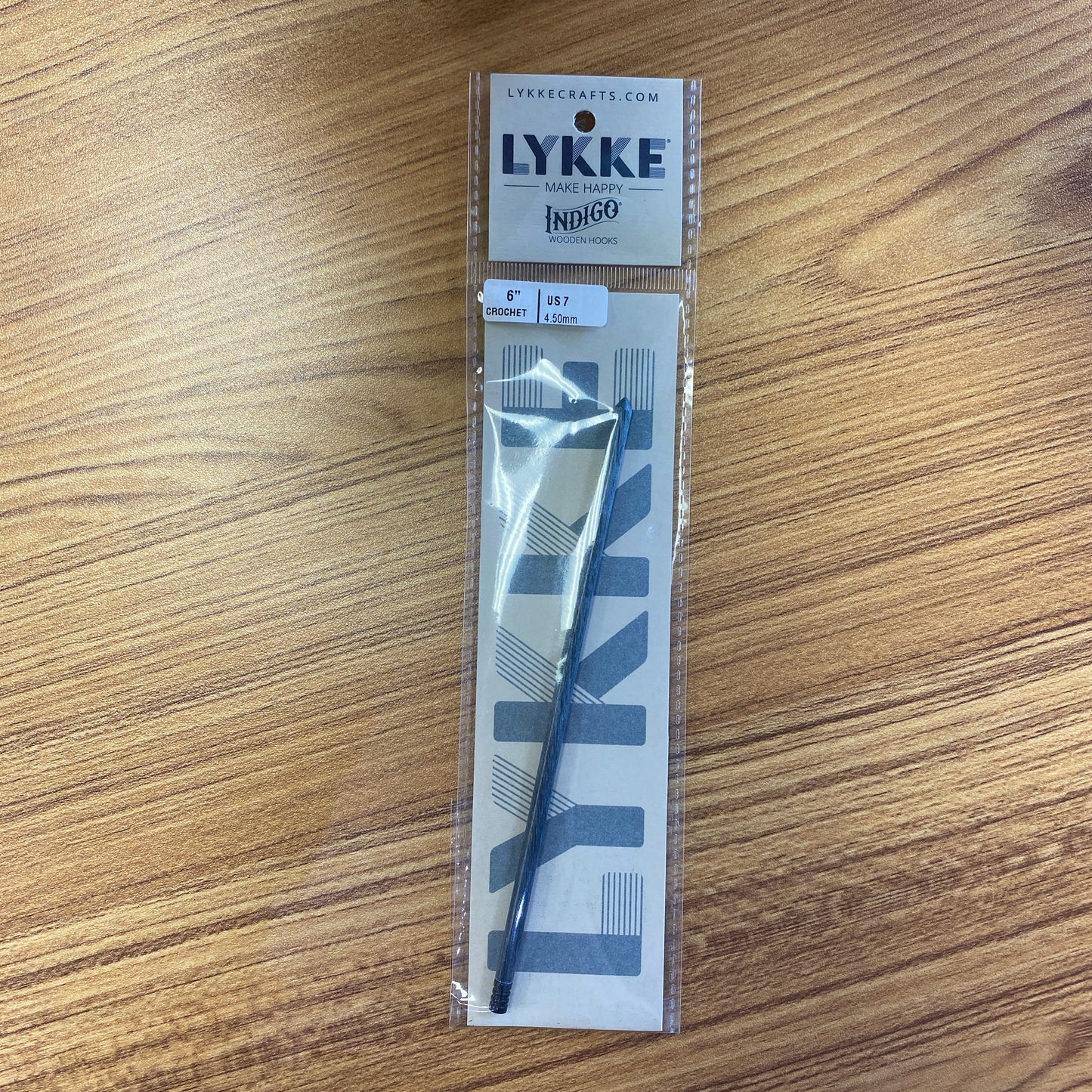 Lykke Indigo Wooden 6" Crochet Hooks - Size 7 (4.50mm)