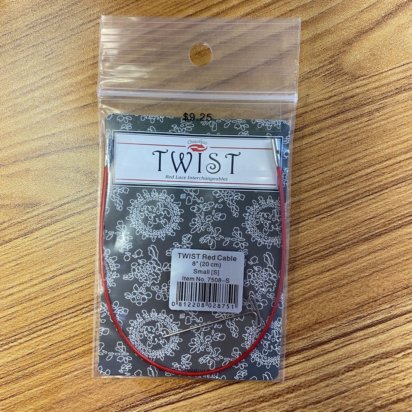 ChiaoGoo Twist Red Cable Mini Lace Interchangeable Cord - 8" (20cm)