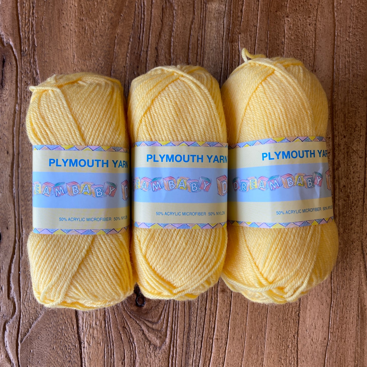 Plymouth Yarn - Dream DK - Light Yellow 1164 - 50% Microfiber/50% Nylon - DK