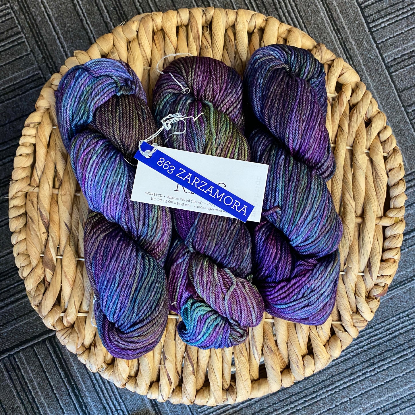 Malabrigo - Rios - Zarzamora 863 - 100% Superwash Merino Wool - Worsted