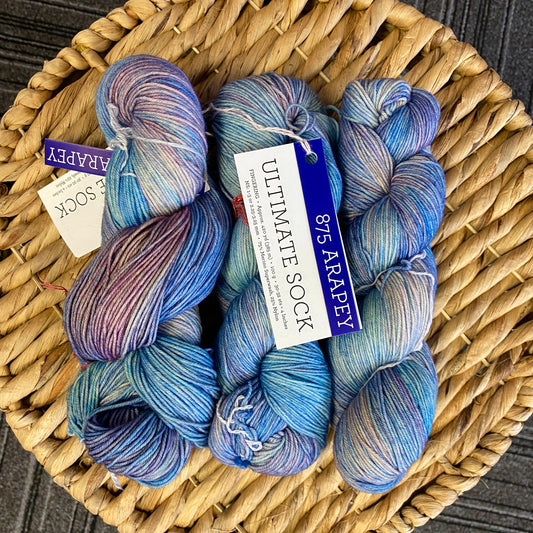 Malabrigo - Ultimate Sock - Arapey 875 - 75% Merino Superwash/25% Nylon - Fingering