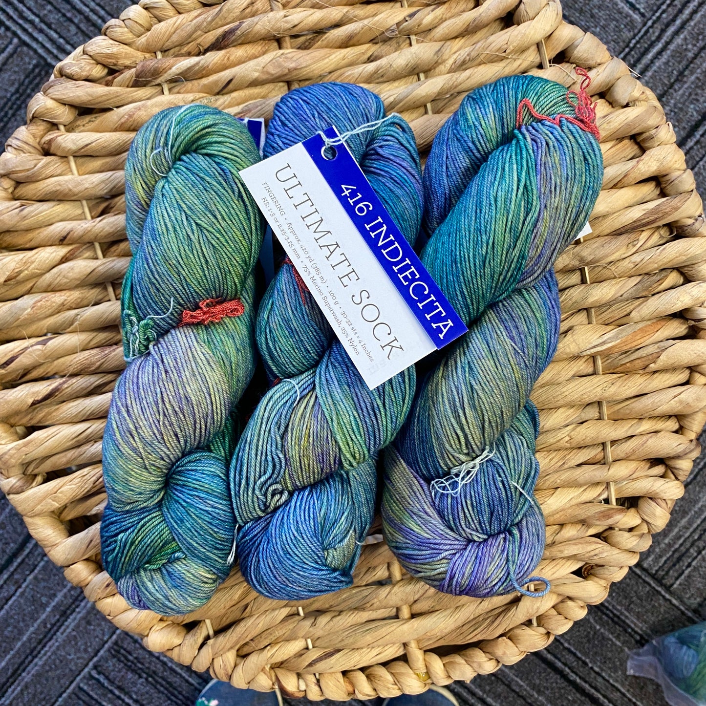 Malabrigo - Ultimate Sock - Indiecita 416 - 75% Merino Superwash/25% Nylon - Fingering