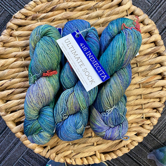 Malabrigo - Ultimate Sock - Indiecita 416 - 75% Merino Superwash/25% Nylon - Fingering
