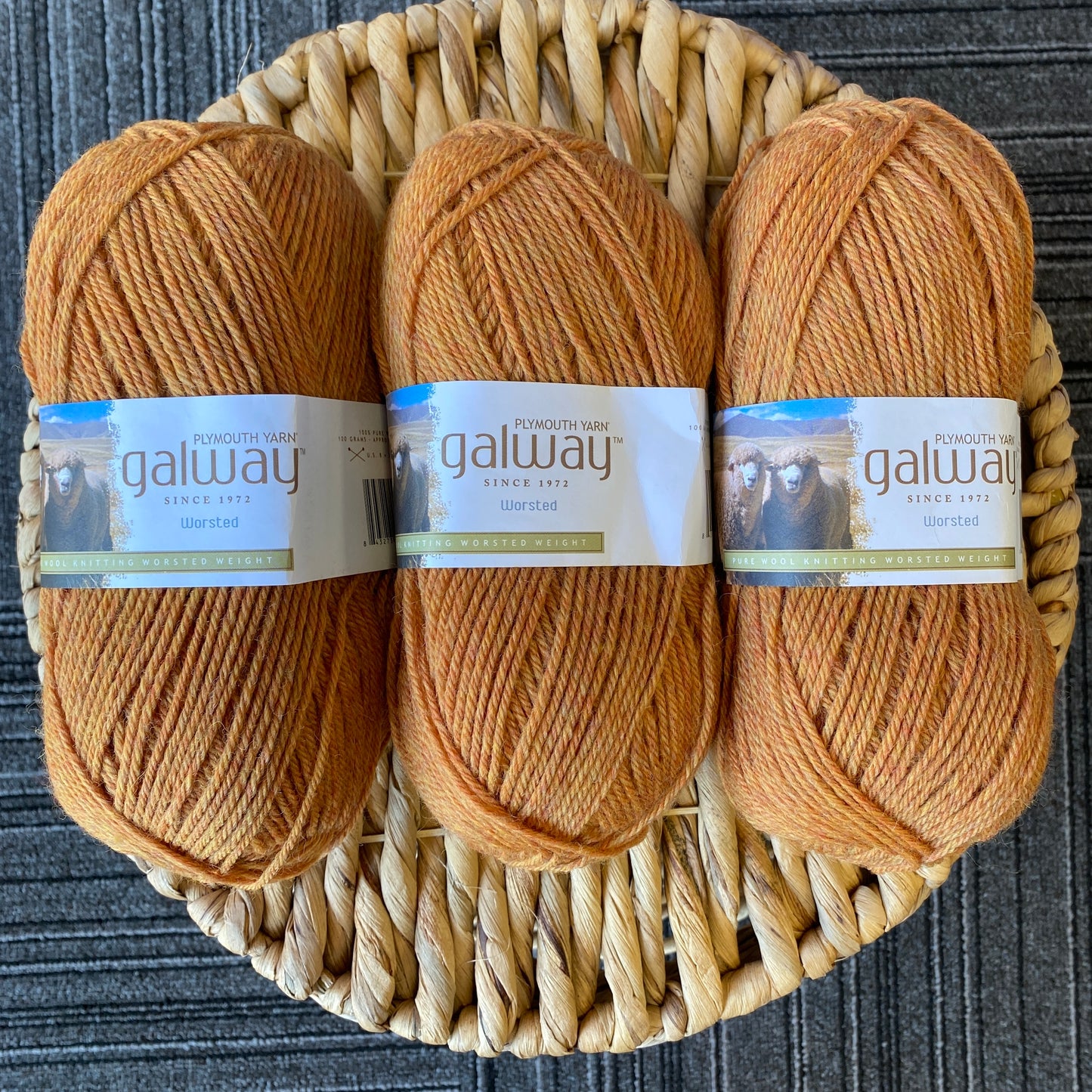 Plymouth Yarn - Galway - Sunflower Heather 0756 - 100% Wool - Worsted