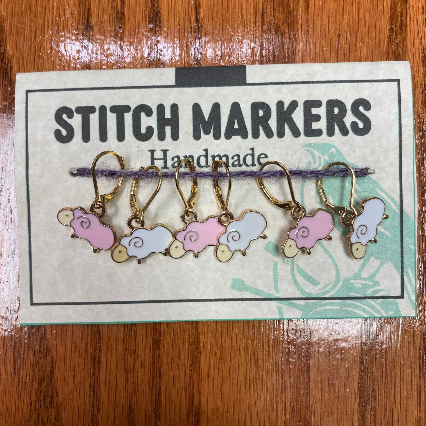 Stitch Markers - Ravin Sekai Designs - Sheep