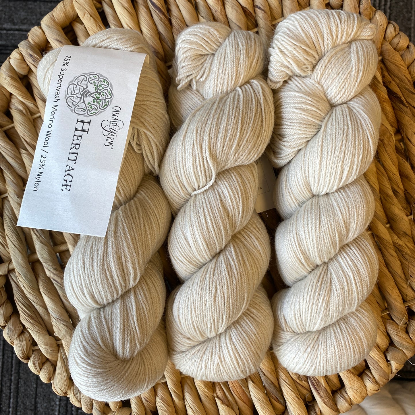 Cascade Yarns Heritage 75% Superwash Merino/25% Nylon - Macadamia - 5758