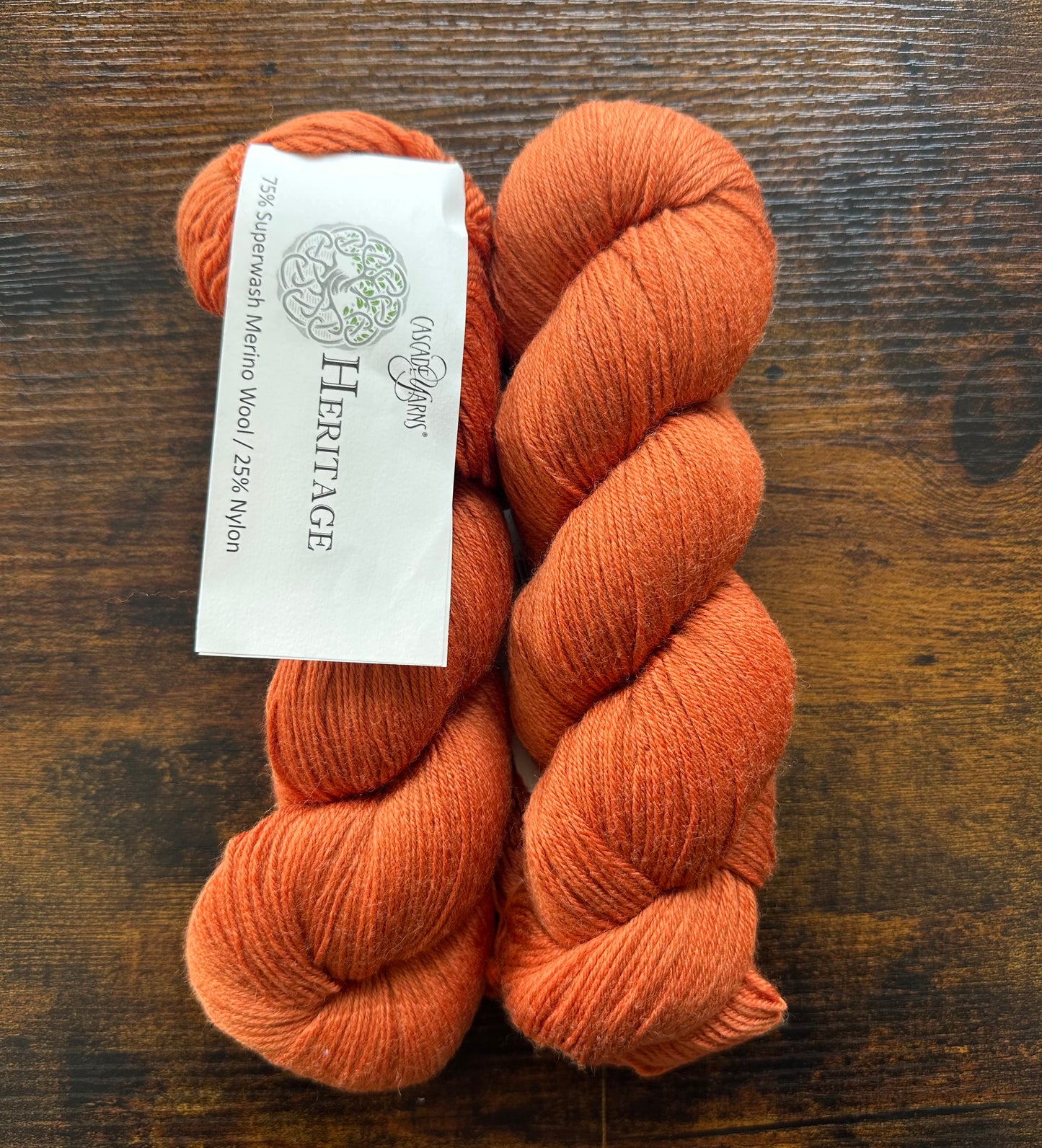 Cascade Yarns Heritage - 75% Superwash Merino 25% Nylon - Cinnamon - 5640