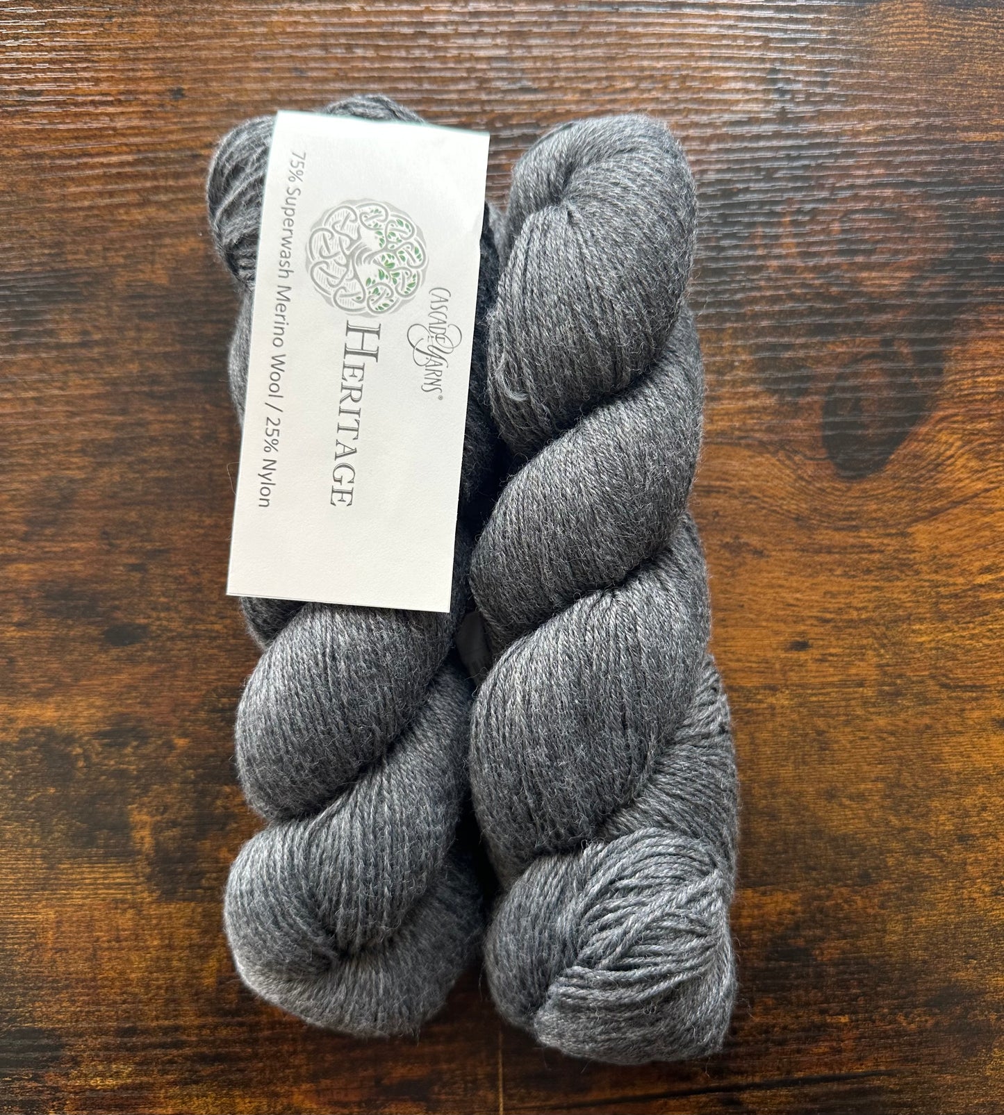 Cascade Yarns Heritage - 75% Superwash Merino 25% Nylon - Charcoal - 5631