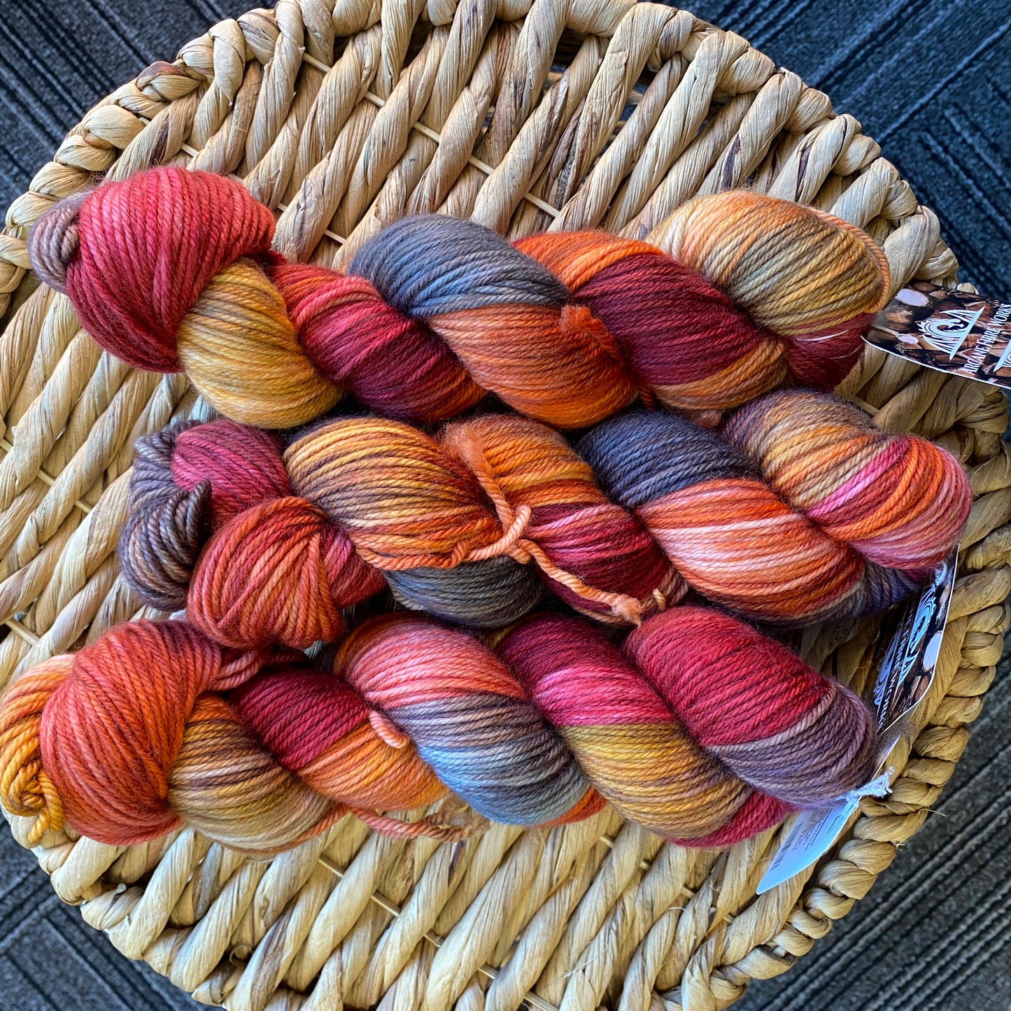 Arcane Fiber Works - Fire Starter - Double Knit 80/20 Merino Nylon Superwash