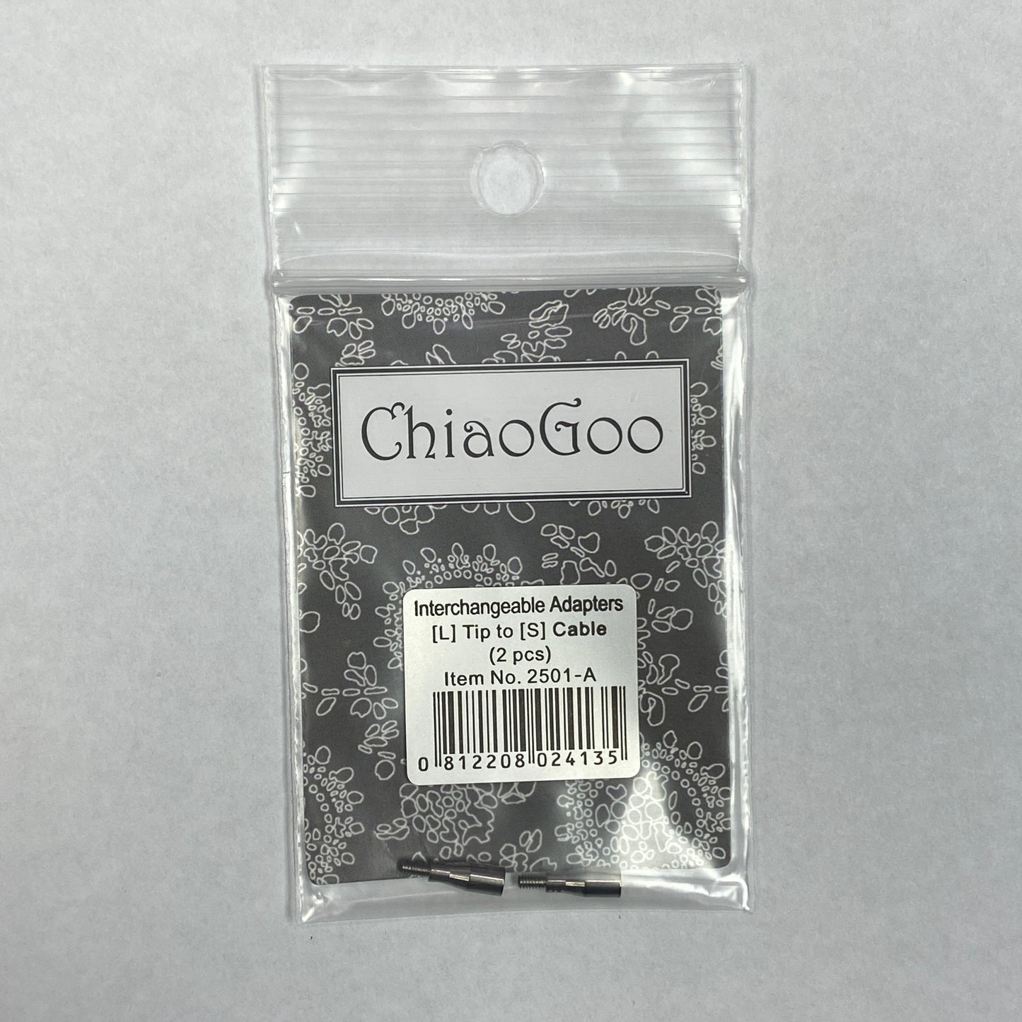 ChiaoGoo Interchangeable Adapters L Tip to S Cable