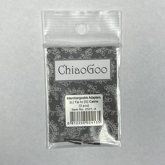 ChiaoGoo Interchangeable Adapters L Tip to S Cable