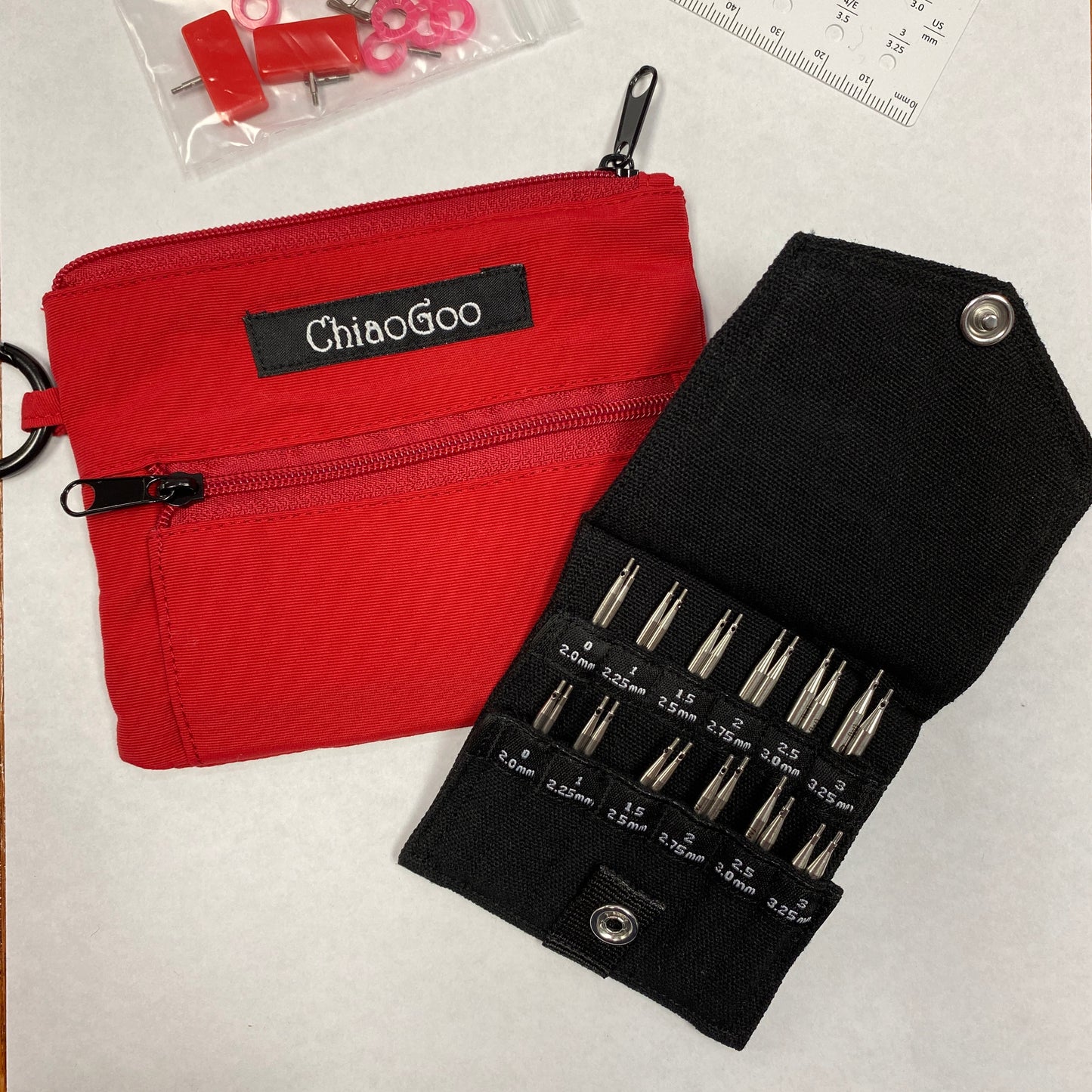 ChiaoGoo Twist 2" & 3" Shortie Set Mini - US 0 to 3