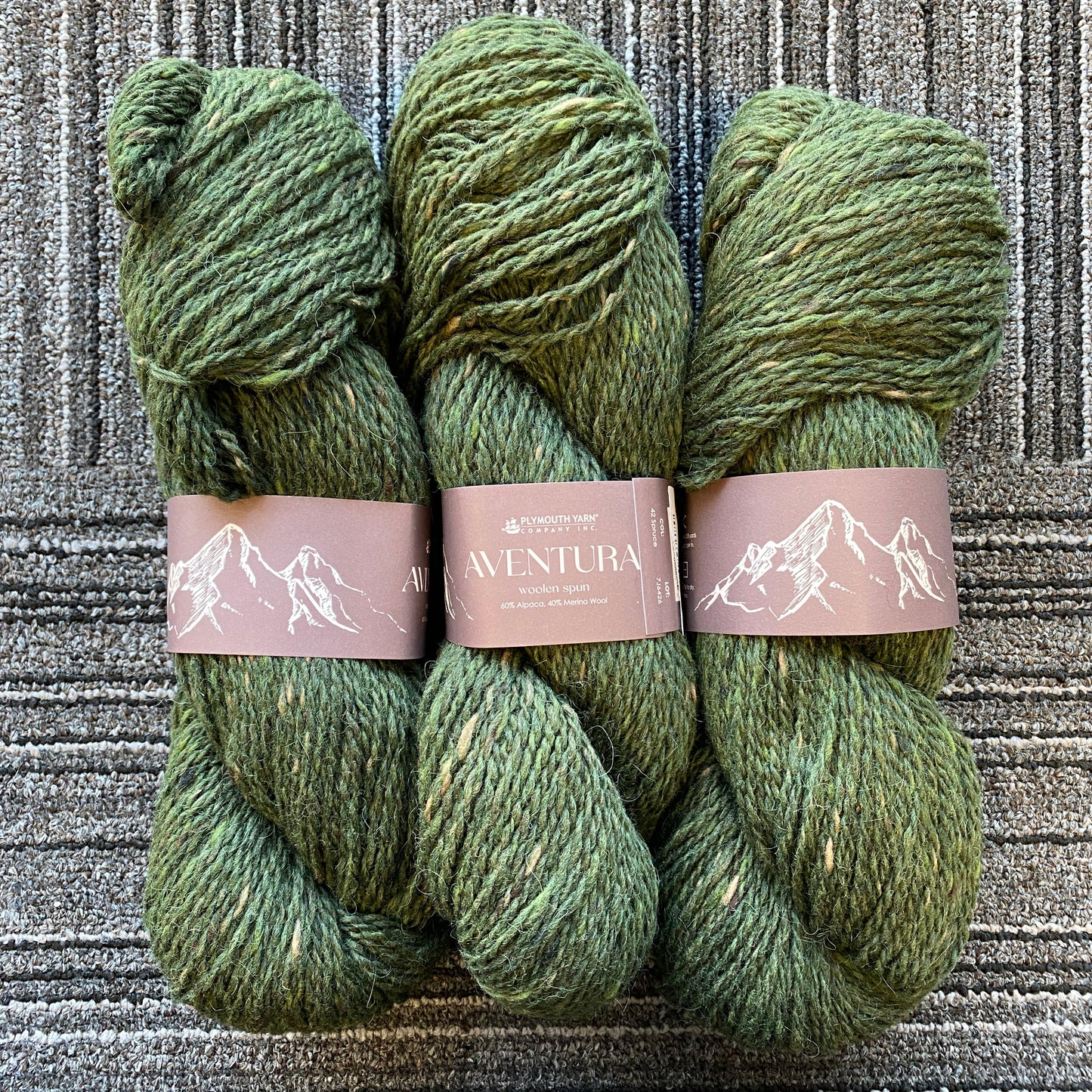 Plymouth Yarn - Aventura - Spruce 42 - 60% alpaca/40% Merino Wool - Aran