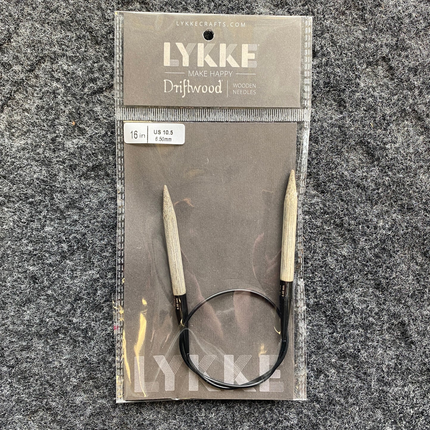 Lykke Driftwood Wooden Circular Needles 16 inch - US 10.5 (6.50 mm)