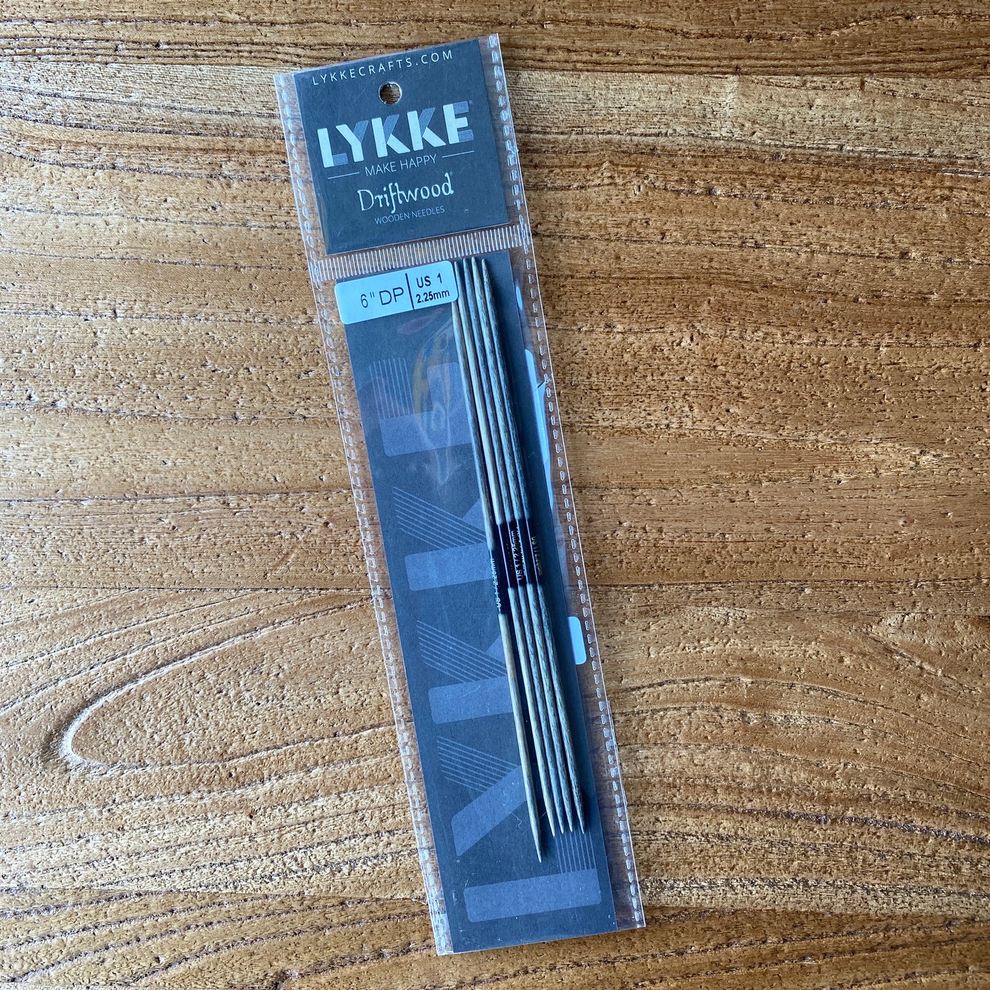 Lykke Driftwood 6" Double Pointed Needles - US 1 (2.25mm)