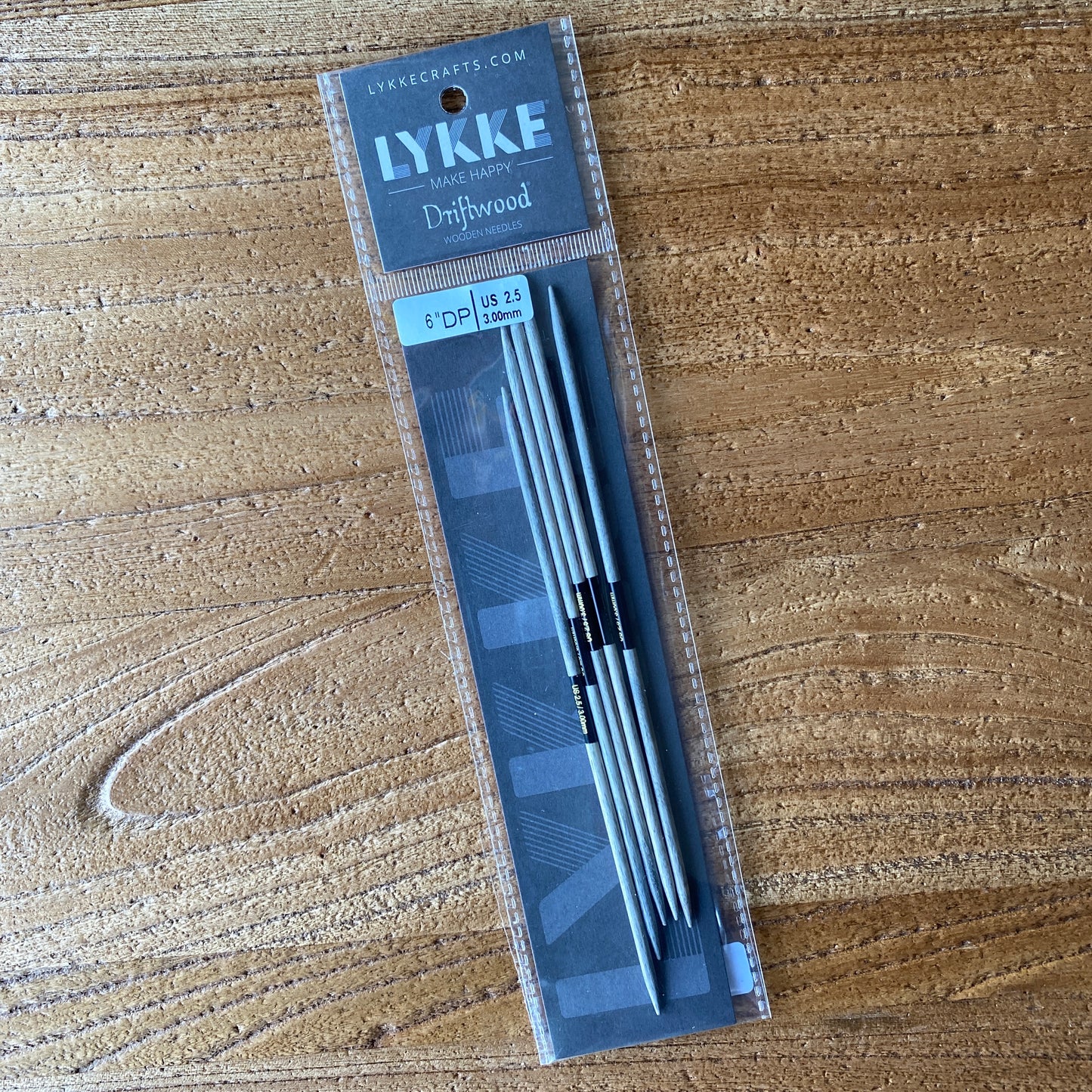 Lykke Driftwood 6" Double Pointed Needles - US 2.5 (3.00mm)