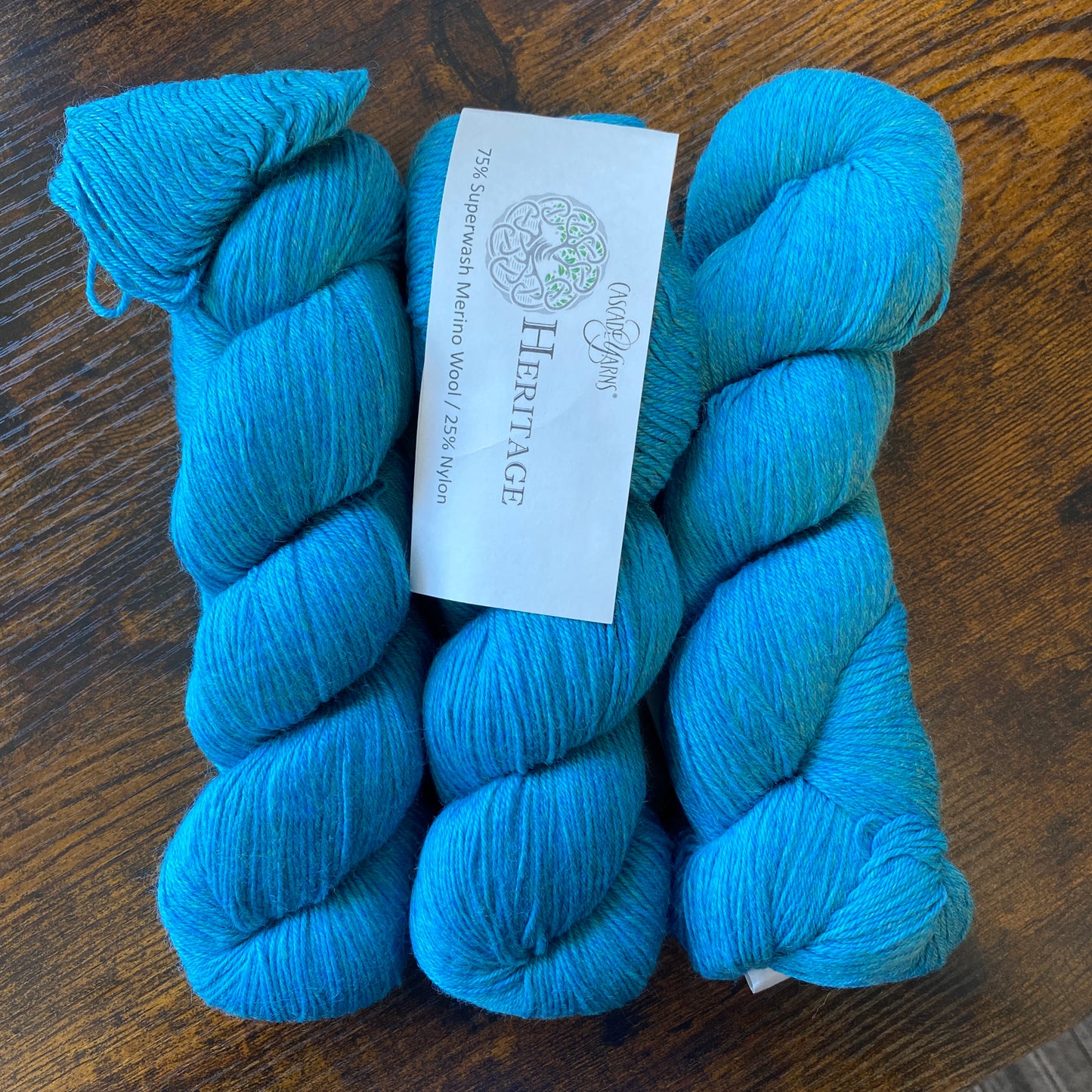 Cascade Yarns Heritage - 75% Superwash Merino Wool/25% Nylon - Riviera Heather - 5745