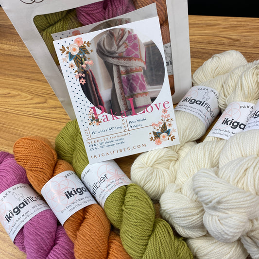 Ikigai Fiber - Paka Love Stole Kit