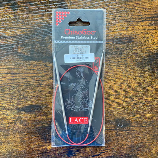 ChiaoGoo  Red Lace 24" Circular Fixed Needles- US 5 (3.75mm)