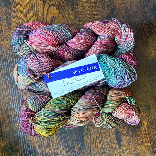 Malabrigo - Sock - 100% Superwash Merino - Diana - 886