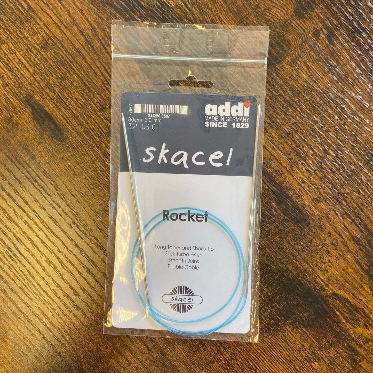 Addi Rocket US 0 (2.00mm) with 32" cord