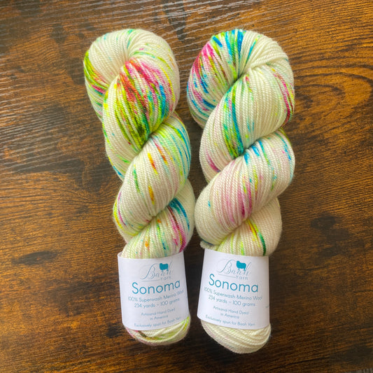 Baah Yarn - Sonoma DK - 100% Superwash Merino - Birthday Cake