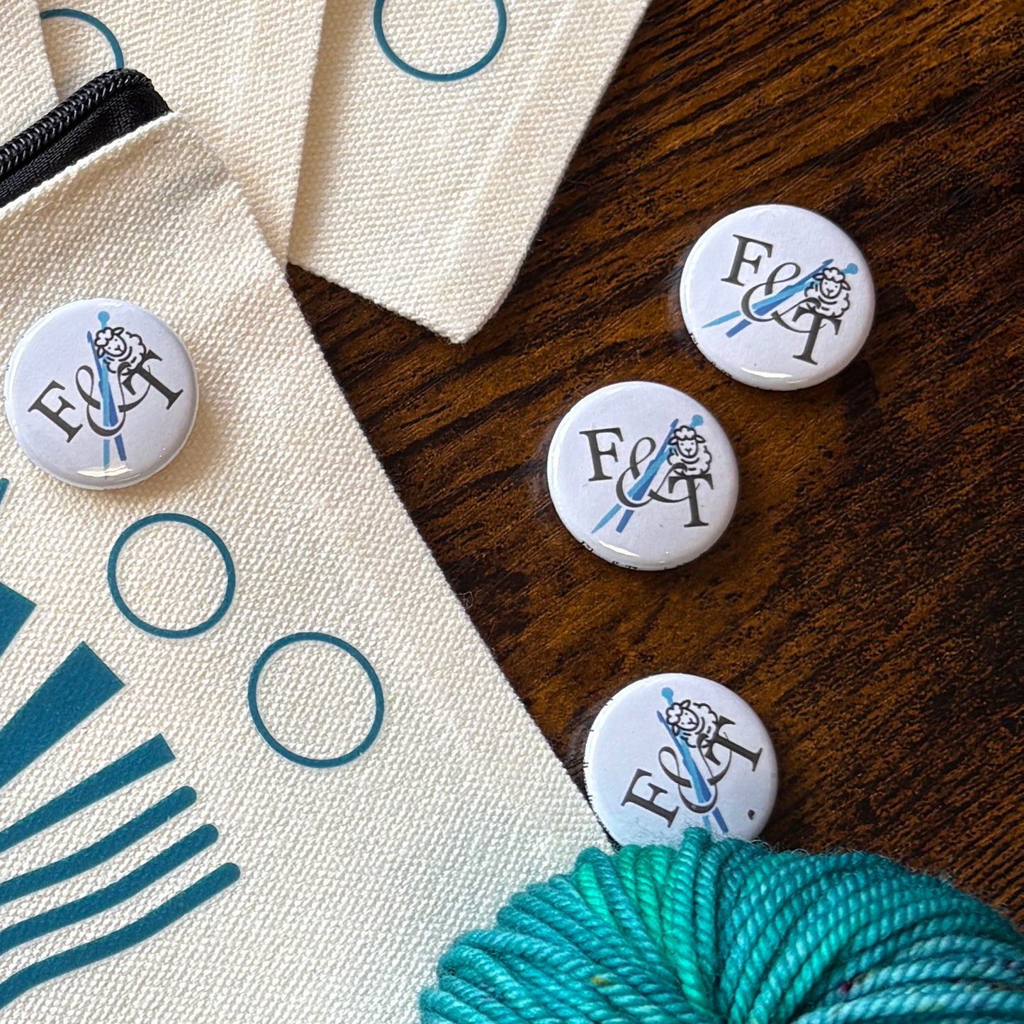 Fiber & Threads Badge Pin