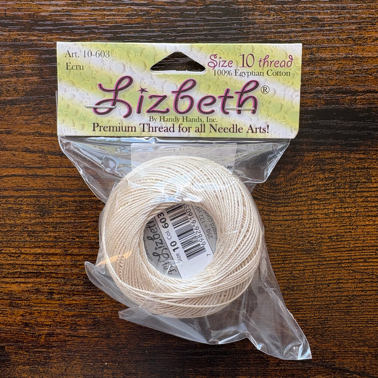 Handy Hands - Lizbeth Size 10 thread - Ecru - 603