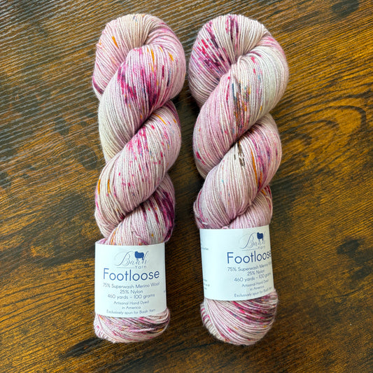 Baah Yarn - Footloose - 75% Superwash Merino 25% Nylon - La Vie En Rose