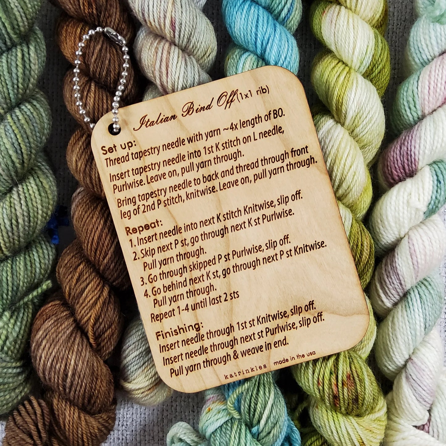 Katrinkles Italian Bind Off